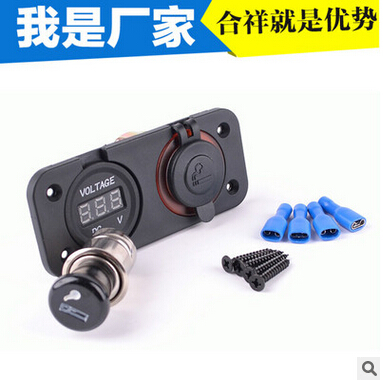 车载充电新选择 数字显示电压表与双孔点烟器插座的完美结合